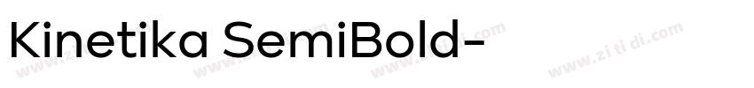 Kinetika SemiBold字体转换